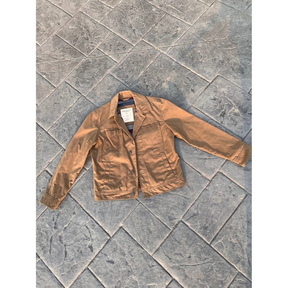 American Eagle Outfitters Other - American Eagle Canvas Jacket Mens Medium Tan Excellent Flannel Lined Workwear